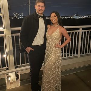 Alterd State Spring Floral Champagne Gown